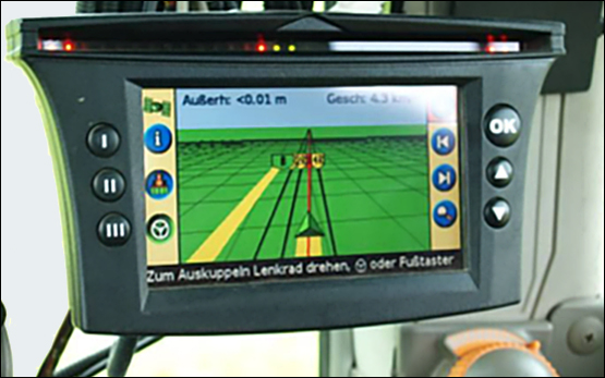 Gemüsebau Pflanzenschutztechnik Display