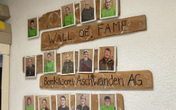 The wall of fame