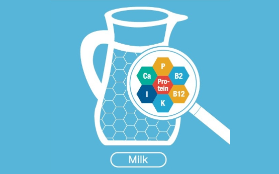Matrix von Milch und Milchprodukten 