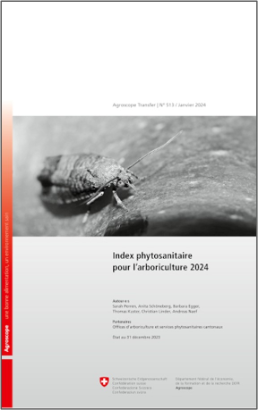 Index phytosanitaire pour l'arboriculture 2024