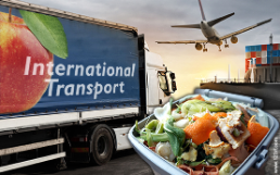 Foodwaste Transport Schiff Flugzeug Foodwaste